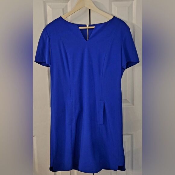 Tahari by Arthur Levine Dress Womens Size 10 Pacific Blue - Picture 1 of 12